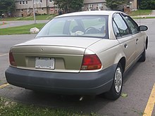 1996 - 1999 Saturn SL photographed in Sault Ste. Marie, Ontario, Canada